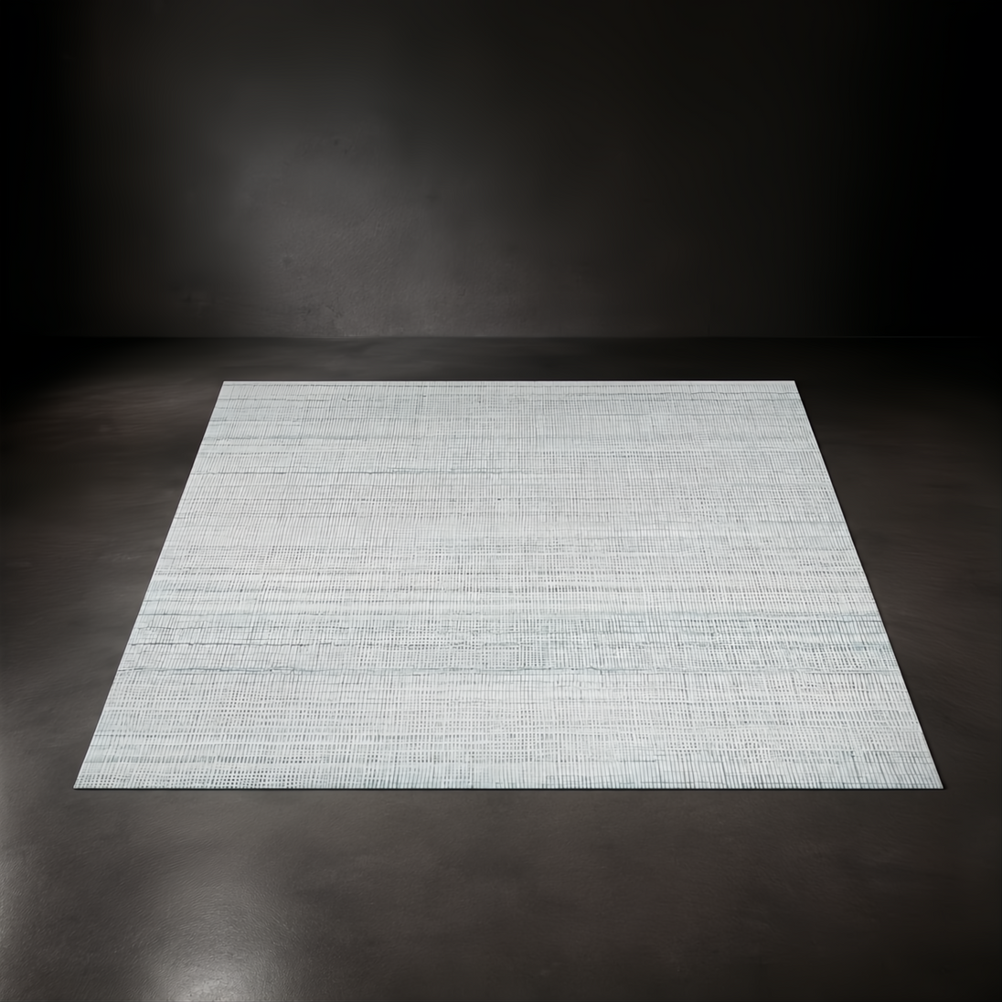 Surya Fresno FNO-2304CS Pale Blue hand-loomed recycled PET yarn rug with a subtle striped texture.