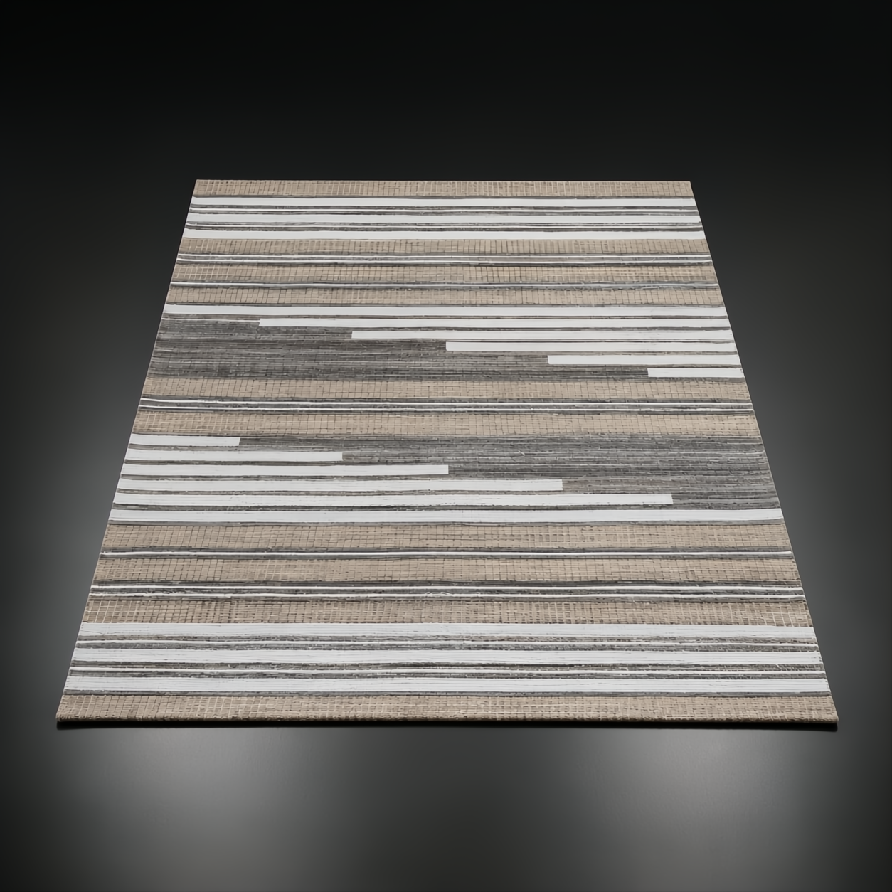 Surya Azalea AZA-2334 hand-woven area rug with contemporary striped pattern in recycled PET yarn.