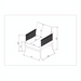 Line drawing of the Surya Brielle Accent Chair with dimensions.