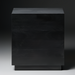 Surya Coburn black mango wood end table with minimalist modern design.