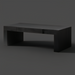 Surya Coburn black brushed mango wood coffee table with a soft-close drawer and storage.
