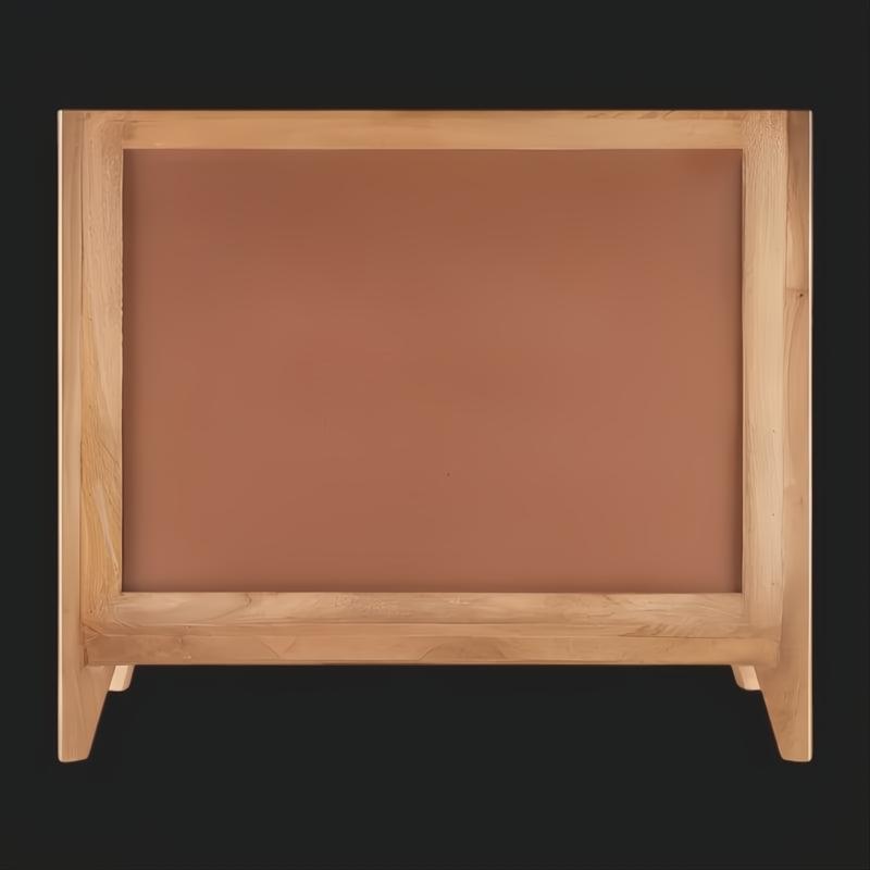 Surya Ronan Cabinet RNO-001: Brown lacquered mango wood cabinet with a clean, functional design.
