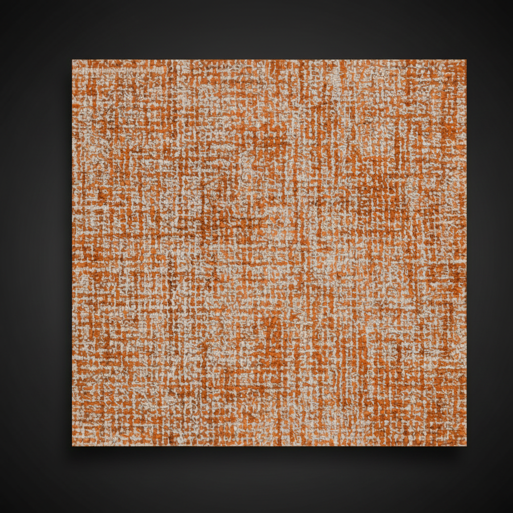 Surya Aiden AEN-1003 hand-tufted wool rug with a burnt orange and ivory abstract pattern.