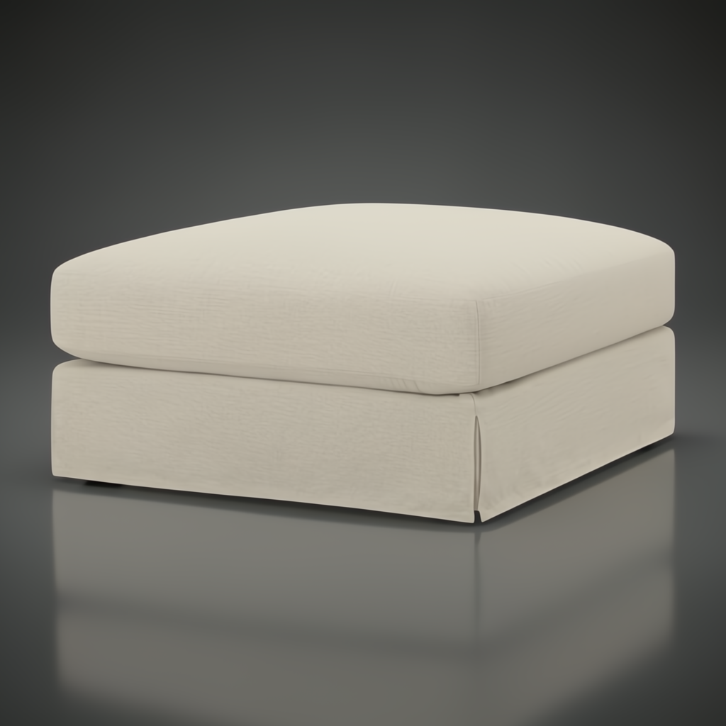 Surya Elenora modular chair in taupe polyester upholstery with a clean, contemporary design.