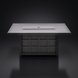 Surya Fairborn black hand-painted aluminum fire table with slatted top and tray cover.