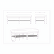 Line drawing of the 48"W x 18"H x 20"D Surya Landi Bench, showing top, front, and side views with dimensions.