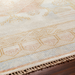 Surya Anadolu AAU-2307 hand-knotted wool and viscose area rug with traditional multi-tonal pattern and fringe.