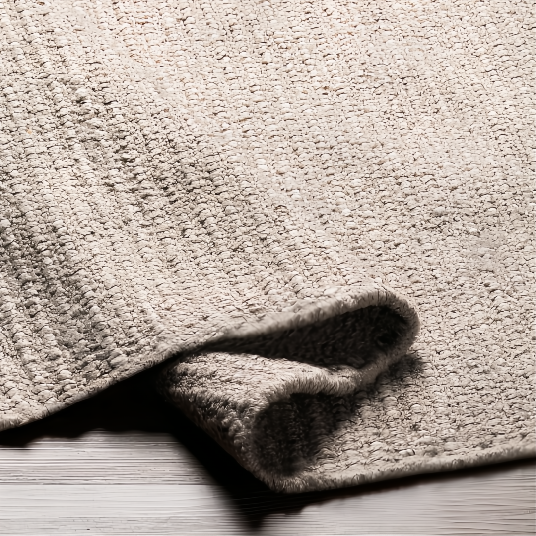 Surya Azalea AZA-2315 hand-woven rug, light beige, textured, made from recycled PET yarn.