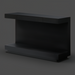 Surya Coburn black brushed mango wood coffee table with soft-close drawer and storage.