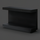 Surya Coburn black brushed mango wood coffee table with soft-close drawer and storage.