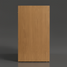 Surya Helene console table, brown lacquered oak veneer, 31"H x 48"W x 18"D, side view.