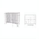 Line drawing of the Surya Ronan Cabinet, showing its 32"H x 37"W x 16"D dimensions and adjustable shelf.