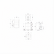 Technical drawing of the Surya Gerald End Table, showing multiple views with dimensions.