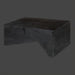 Surya Neemrana black brushed acacia wood rectangular coffee table with exposed grain.