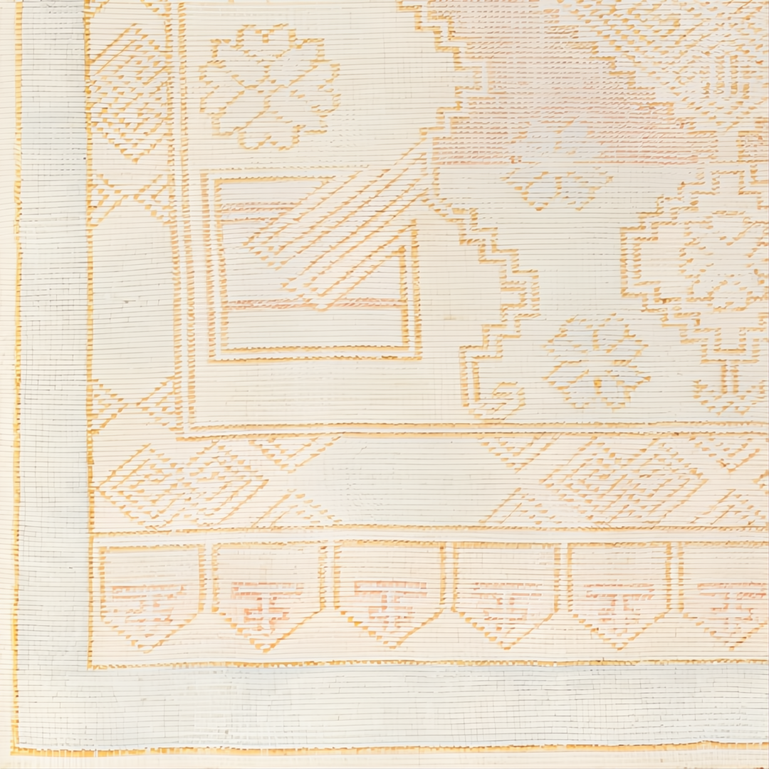 Surya Anadolu AAU-2307 hand-knotted wool and viscose area rug with traditional pattern.