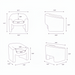 Line drawings of the Surya Cascadia Accent Chair showing front, side, and top dimensions.