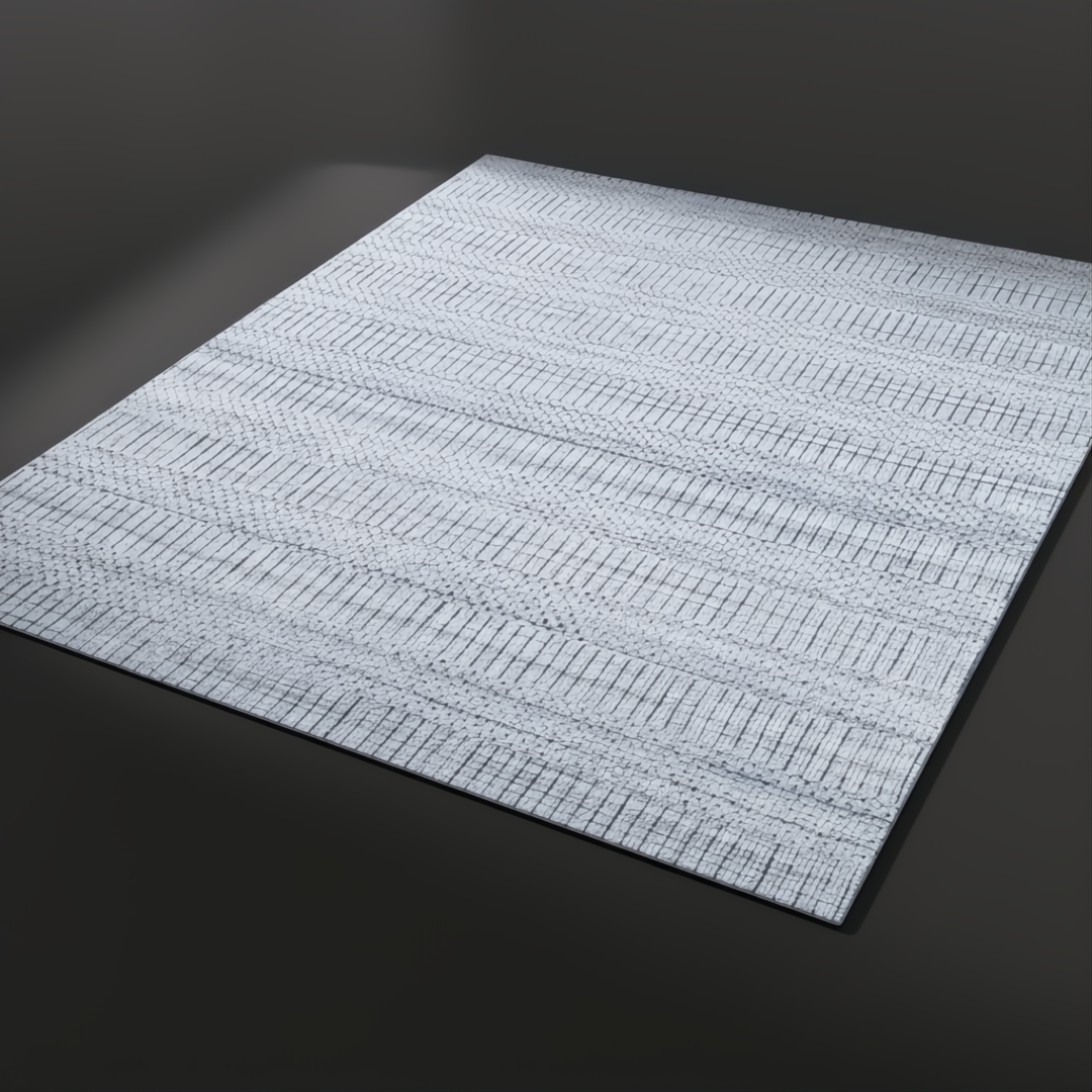 Surya Hickory HCK-2301CS-P area rug, light slate, gray, charcoal, cream, hand-loomed, recycled PET yarn.