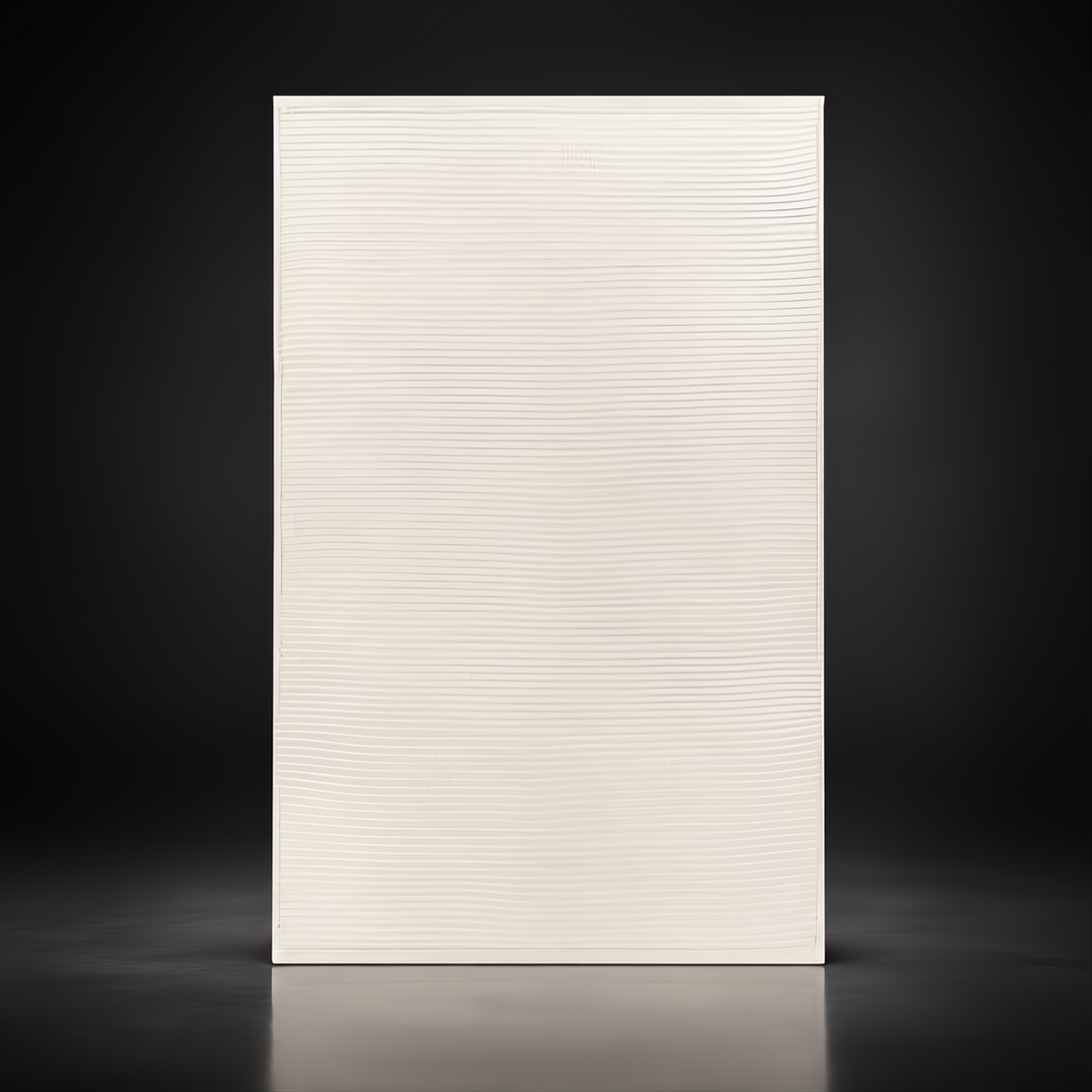 Surya Azalea AZA-2325 hand-woven, off-white recycled PET yarn rug with subtle horizontal wave texture.