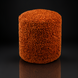 Surya Mohave MHPF-004 pouf, a cylindrical, textured orange polyester farmhouse cottage accent.