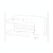 Technical drawing of the Surya Hermosa Dresser, showing dimensions and drawer configurations.