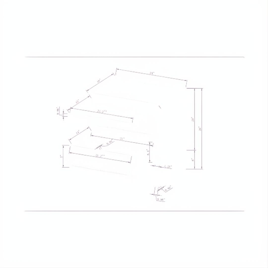 Technical drawing of the Surya Hermosa Nightstand, showing dimensions and components.