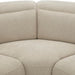 Close-up of a beige polyester Surya Lloyd Power Sectional with foam cushions and a clean, functional design.