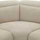 Close-up of a beige polyester Surya Lloyd Power Sectional with foam cushions and a clean, functional design.