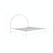 Line drawing of the Surya Elipse Upholstered Bed, showing its arched headboard, structured base, and dimensions.