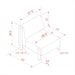 Diagram of the Surya Kenwood Accent Chair with dimensions: 29.5"H x 33"W x 21"D.