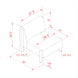 Diagram of the Surya Kenwood Accent Chair with dimensions: 29.5"H x 33"W x 21"D.