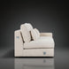 Surya Pedersen Left Arm Facing Sectional in light brown polyester with a brown poplar base.