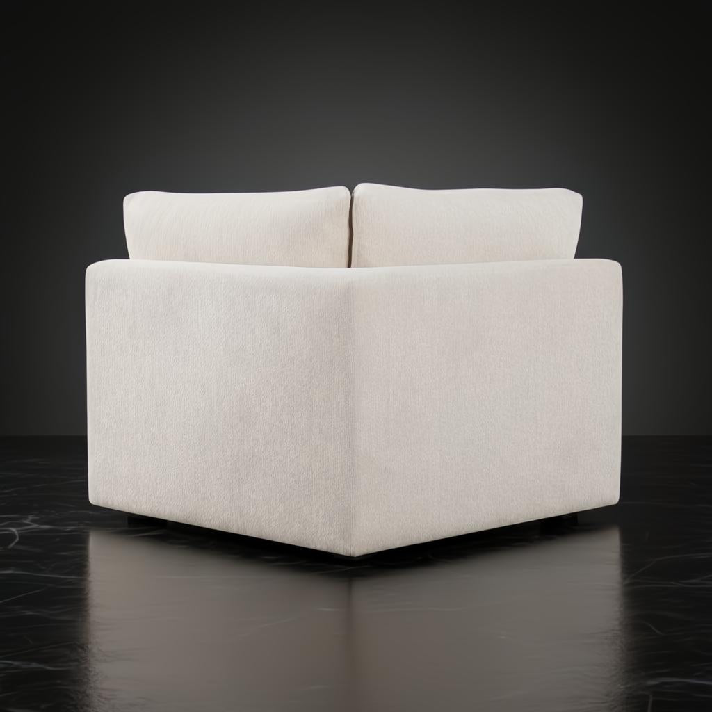 Surya Pedersen Left Arm Facing Sectional in light brown polyester with a modern design.