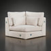 Surya Pedersen Left Arm Facing Sectional in light beige polyester with modern design.