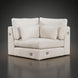 Surya Pedersen Left Arm Facing Sectional in light beige polyester with modern design.