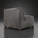 Surya Oryan RYAN-006 black leather modular sofa with tufted back and pine base.