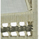 Close-up of the Surya Winder accent chair, showing cream woven Sunbrella acrylic and quick-dry foam cushion.